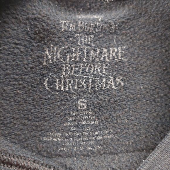 Disney Nightmare Before Christmas‎ Sweatshirt Adult Small Black Jack Skeleton - Picture 3 of 5